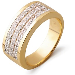 Кольцо из желтого золота с бриллиантами 00406