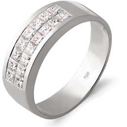 кольцо с бриллиантами в невидимой закрепке 00517