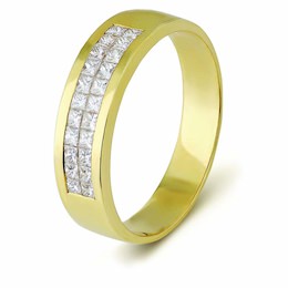 Кольцо из желтого золота с бриллиантами 00585
