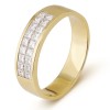 Кольцо из желтого золота с бриллиантами 00586