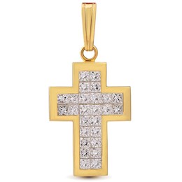 Крест с бриллиантами 00622