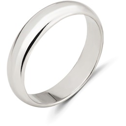 Обручальное кольцо из белого золота 06038