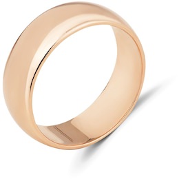 Обручальное кольцо из красного золота 06174