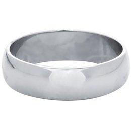 Обручальное кольцо из белого золота 06194