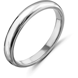 Обручальное кольцо из белого золота 06204