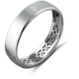 Обручальное кольцо из белого золота 06234