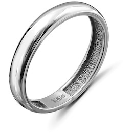 Обручальное кольцо из белого золота 06235
