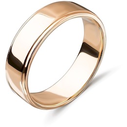 Обручальное кольцо из красного золота 06236