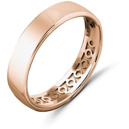 Обручальное кольцо из красного золота 06238