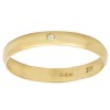Обручальное кольцо из желтого золота с бриллиантом 10308