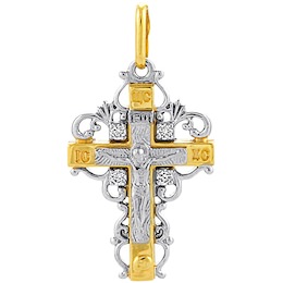 Крест с бриллиантами 10629