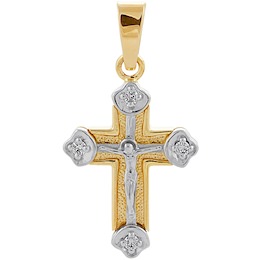 Крест с бриллиантами 10636