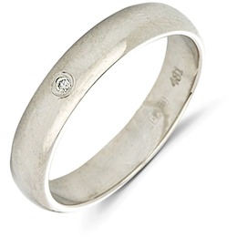 Обручальное кольцо с бриллиантом 10711