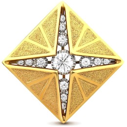 Подвеска из желтого золота с бриллиантами 14236