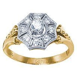 Кольцо с бриллиантами 14524