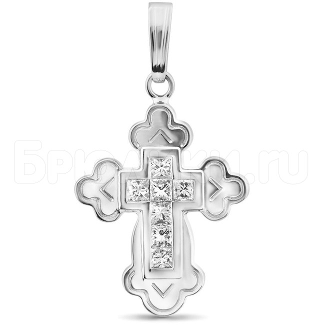 Крест с бриллиантами 14642
