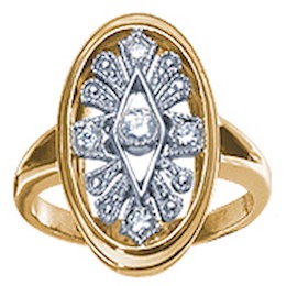 Кольцо с бриллиантами 15472