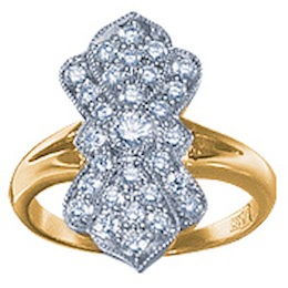 Кольцо с бриллиантами 15515