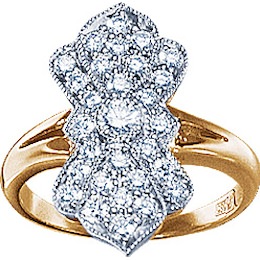 Кольцо с бриллиантами 17021