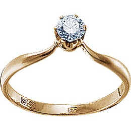 Кольцо с бриллиантом 17229