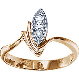 Кольцо с бриллиантами 17643