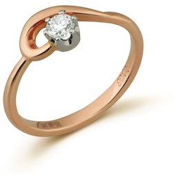 Кольцо с бриллиантом 17651