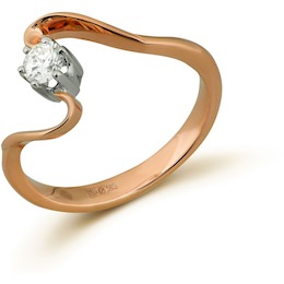 Кольцо с бриллиантом 17742