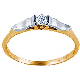 Кольцо с бриллиантом 18301