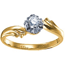 Кольцо с бриллиантом 18422