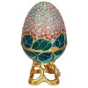 Яйцо-шкатулка «Сирень» из серебра с ювелирным стеклом 26713
