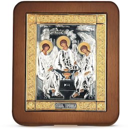 Икона «Святая Троица» из меди 35194