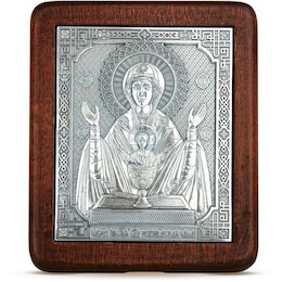 Икона Божией Матери «Неупиваемая чаша» из меди 35288