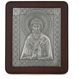 Икона «Спиридон Тримифунтский» из меди 35294