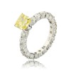 Кольцо из белого золота с бриллиантами 38301
