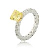 Кольцо из белого золота с бриллиантами 38309