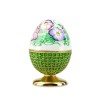 Яйцо-шкатулка «Виола» из серебра 41083