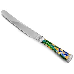 Нож столовый из серебра и меди 41459
