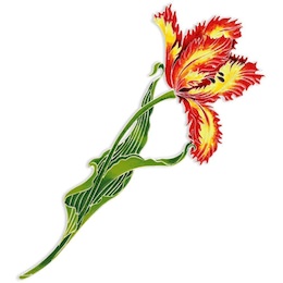 Брошь «Елагинский тюльпан» 41606