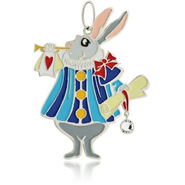 Елочная игрушка «Кролик» из серебра 41641