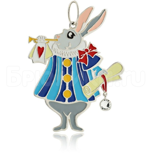 Елочная игрушка «Кролик» из серебра 41641
