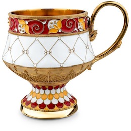 Чашка из набора «Золотой петушок» из серебра 42741