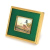Рамка для фото из латуни с деревом и ювелирным стеклом 46078
