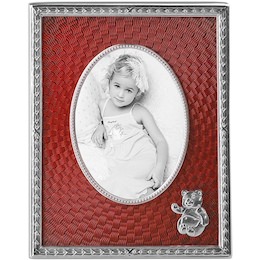 Рамка для фото детская из латуни с ювелирным стеклом 46120