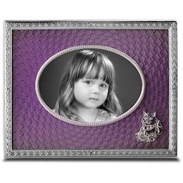 Рамка для фото детская из латуни с ювелирным стеклом 46121