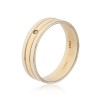 Обручальное кольцо из белого золота с бриллиантом 53086