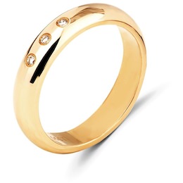 Обручальное кольцо с бриллиантами 53104
