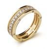 Обручальное кольцо из желтого золота с бриллиантами 53408