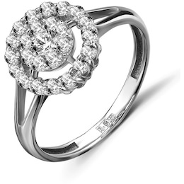 Кольцо из белого золота с бриллиантами 53737