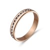 Обручальное кольцо из красного золота с бриллиантами 53888