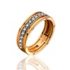 Обручальное кольцо из красного золота с бриллиантами 53948